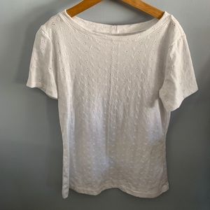 Eyelet white top